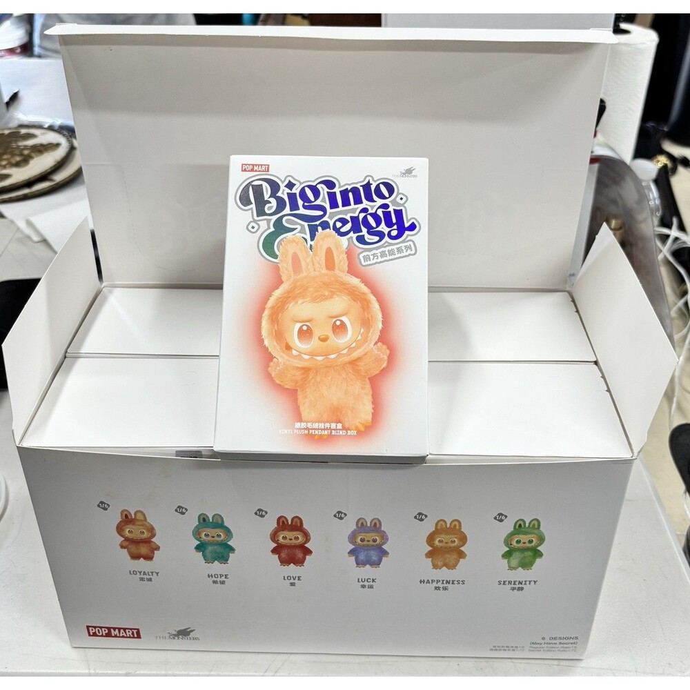 POP MART Labubu The Monsters Big Into Energy Plush Keychain Blind Box Sealed NEW - Picture 2 of 8